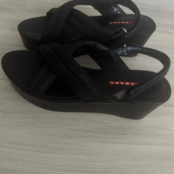Prada Sport wedge platform sandal size 41 - Picture 2 of 7